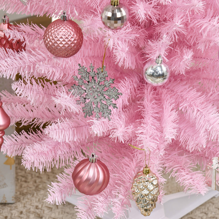 Homcom Sapin De Noel Artificiel Mince Avec 390 Branches Realistes