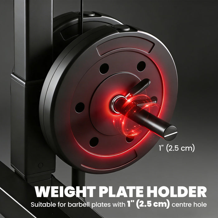 Soozier, Machine de Gym Multifonction a Domicile avec Rack de Developpe Couche, Noir