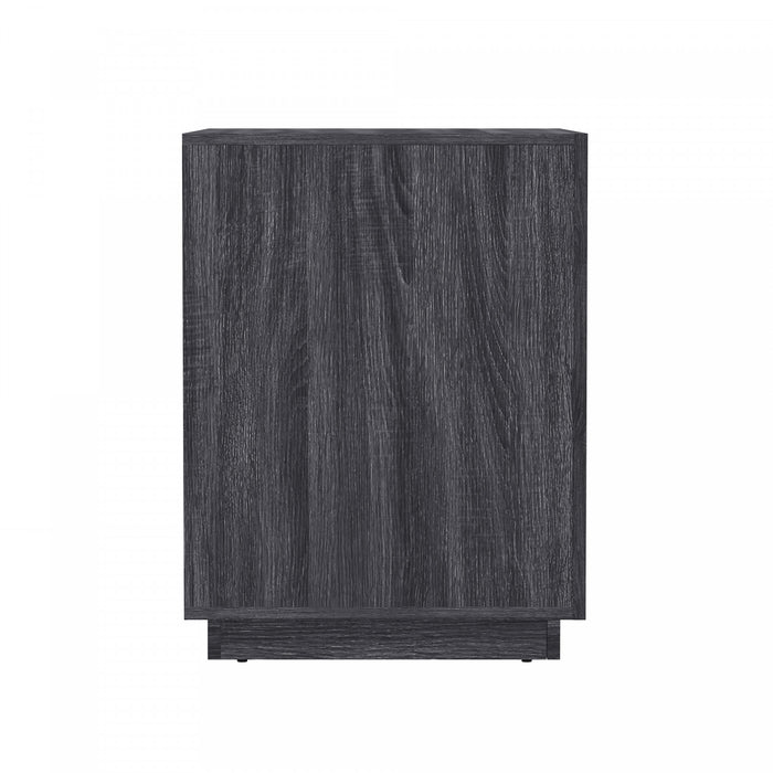 Table de nuit contemporaine Soren 26\" en gris charbon (1 tiroir)