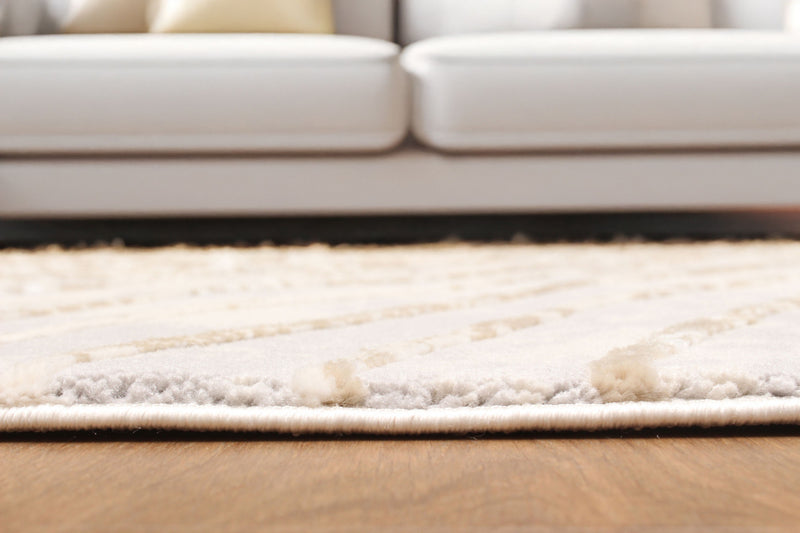 Tapis Contemporain/Moderne Sienna 5'0\" x 8'0\" en Gris