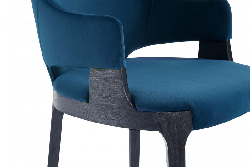Ensemble de 6 chaises de salle a manger Kara Modern en bleu