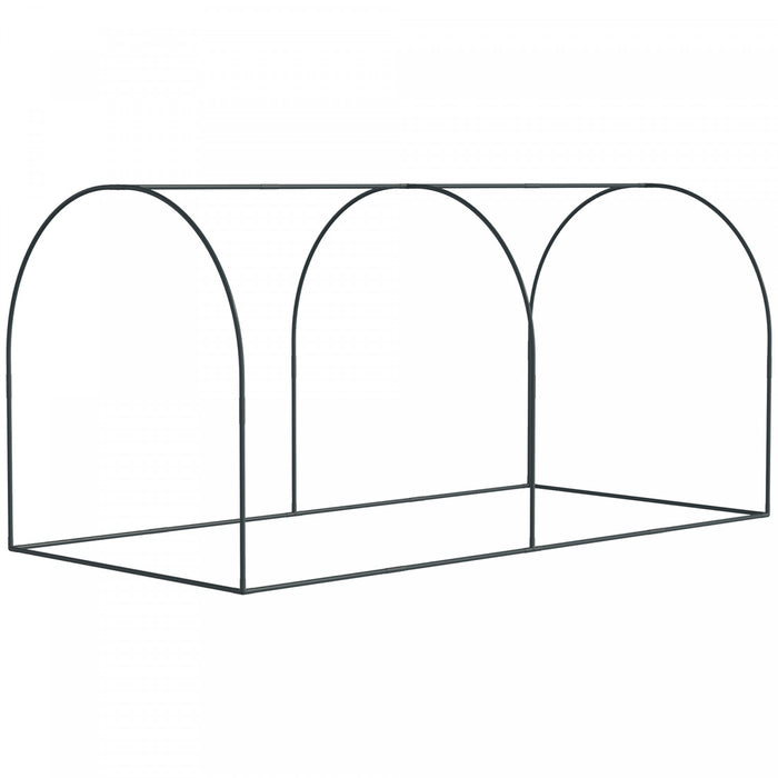 Outsunny Cage De Culture 8 X 4pi Avec Portes Zippees Sac De Rangement, Noir