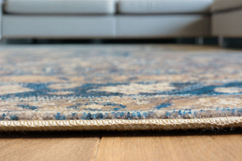 Tapis Traditionnel Lucia 5'0\" x 5'0\" en Bleu
