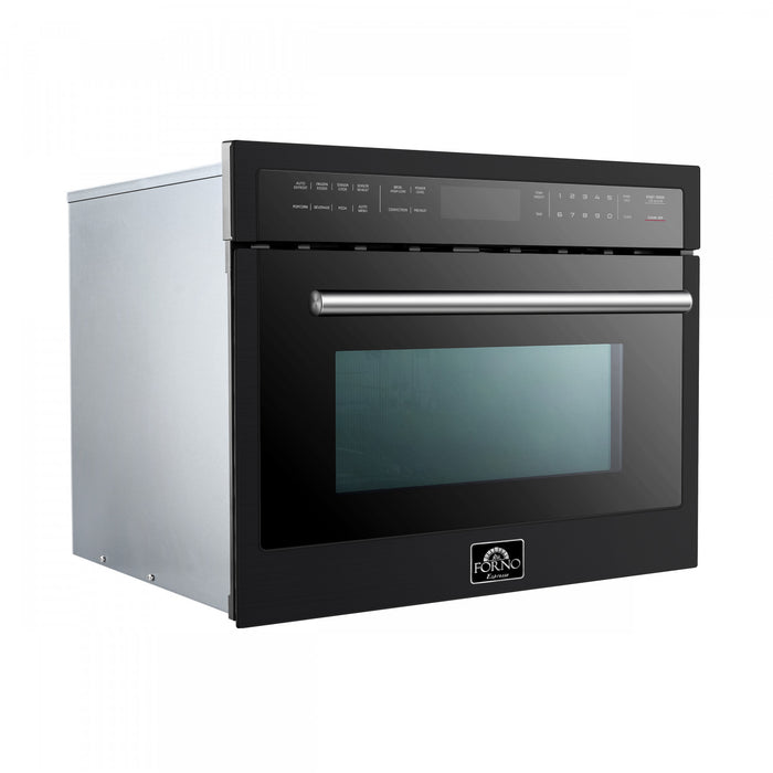 Four a micro-ondes encastrable Oliena Espresso Noir 24 pouces, 1,6 pi³ - FMWDR3093-24BLK