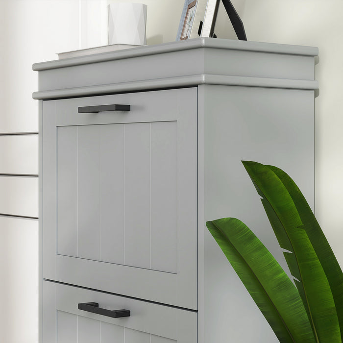 HOMCOM Armoire a chaussures avec tiroirs rabattables et etagere reglable