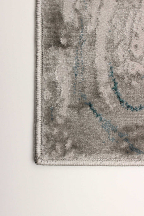 Carpette Zhara bleu sarcelle - 5 pi 0 po x 8 pi 0 po