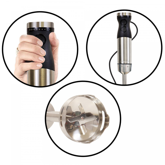 Mélangeur main Kenmore avec hachoir, fouet et récipient - KKIBC5SS