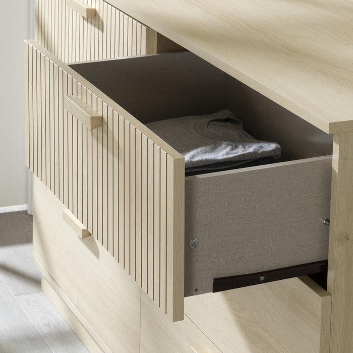 Noah Commode 6 tiroirs Chêne blanchi, de Meubles South Shore