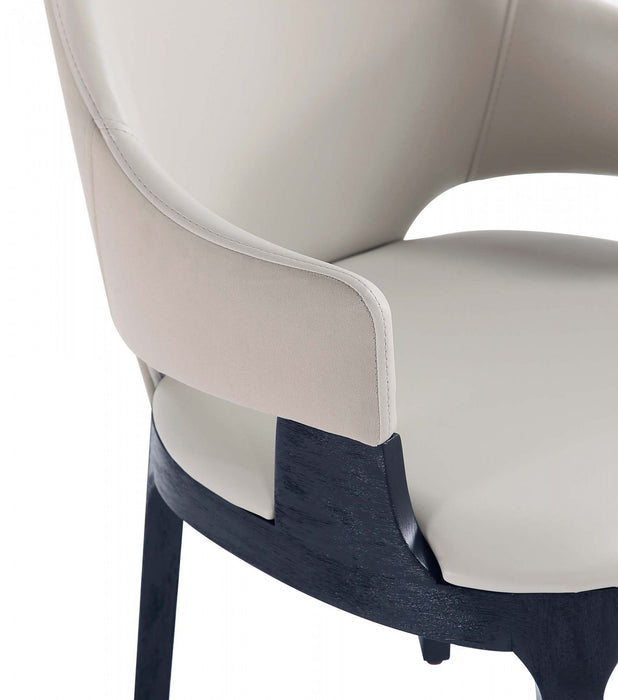 Ensemble de 6 chaises de salle a manger Kara Modern en gris clair