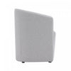 Hearth Contemporary Modern Upholstered Armchair in Light Gray | Fauteuil contemporain moderne Hearth en tissu gris clair
