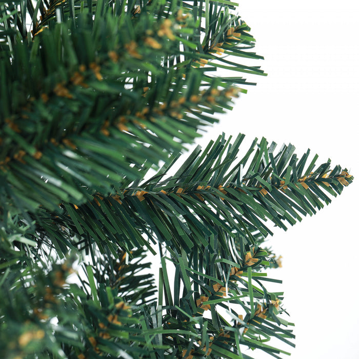 Homcom Arbre De Noel Artificiel De 7pi De Haut Avec Base En Acier, Vert