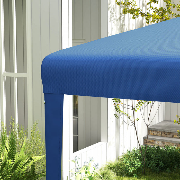 Outsunny Tonnelle De Tente De Fete Portable 9' X 9' Avec Pieds, Bleu