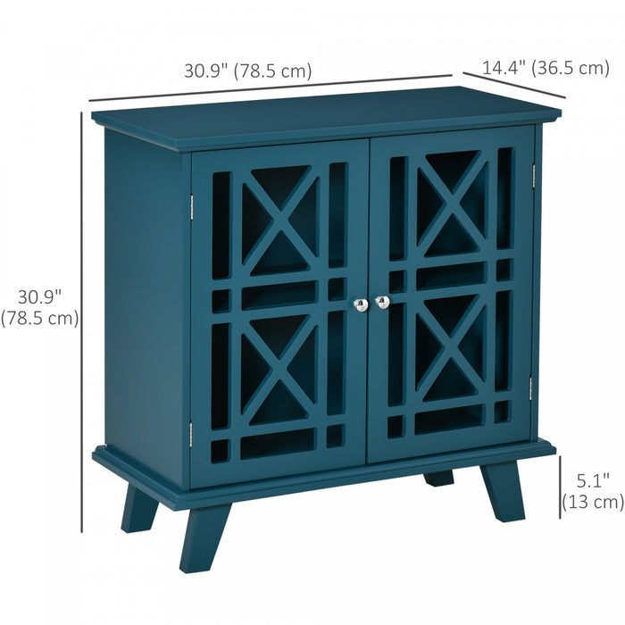 HOMCOM Buffet Moderne avec Portes Ajourees et Etagere, Armoire