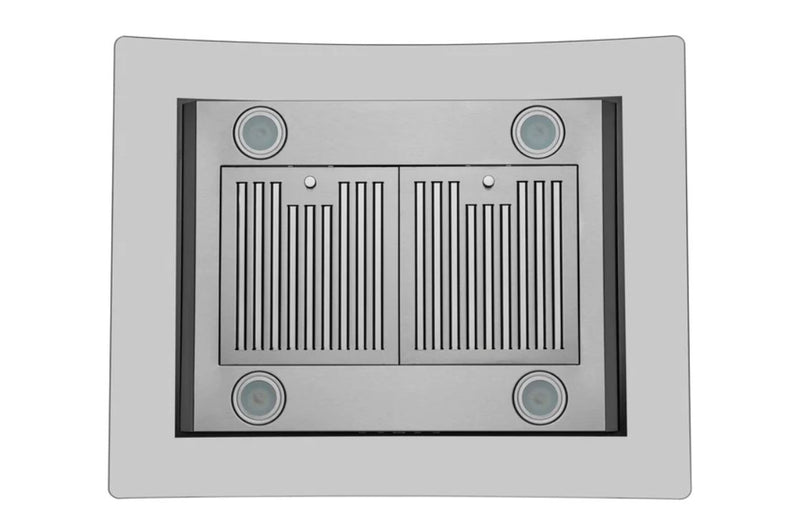 Hotte de cuisinière pour îlot Hauslane de 30 po de style auvent en verre - IS-200SS-30