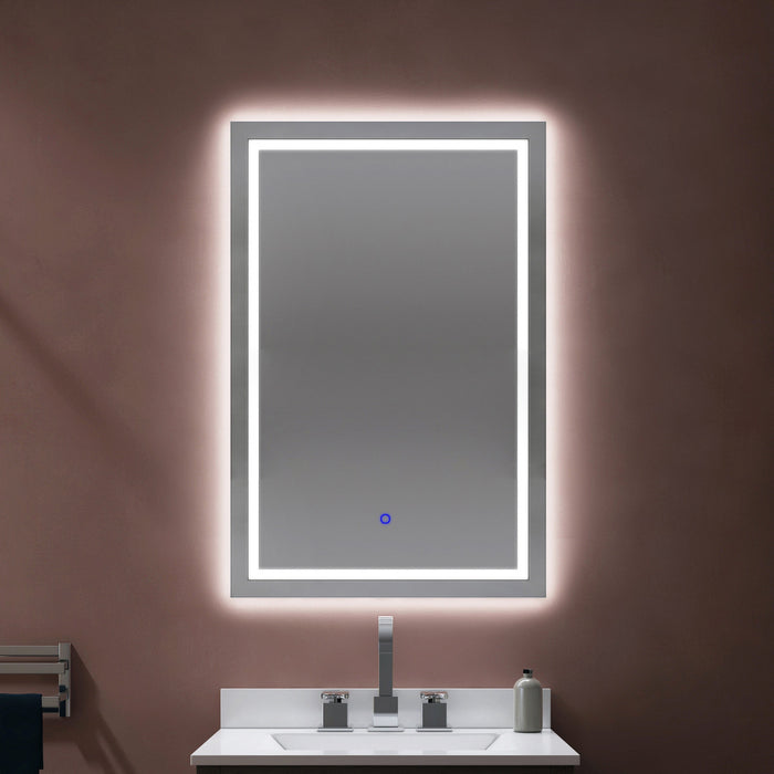 Miroir Frielle de 42 po argenté