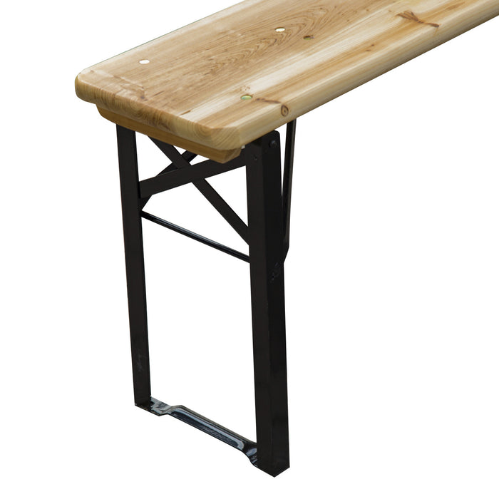 Outsunny 3 Pieces Table De Pique-et Banc Ensemble
