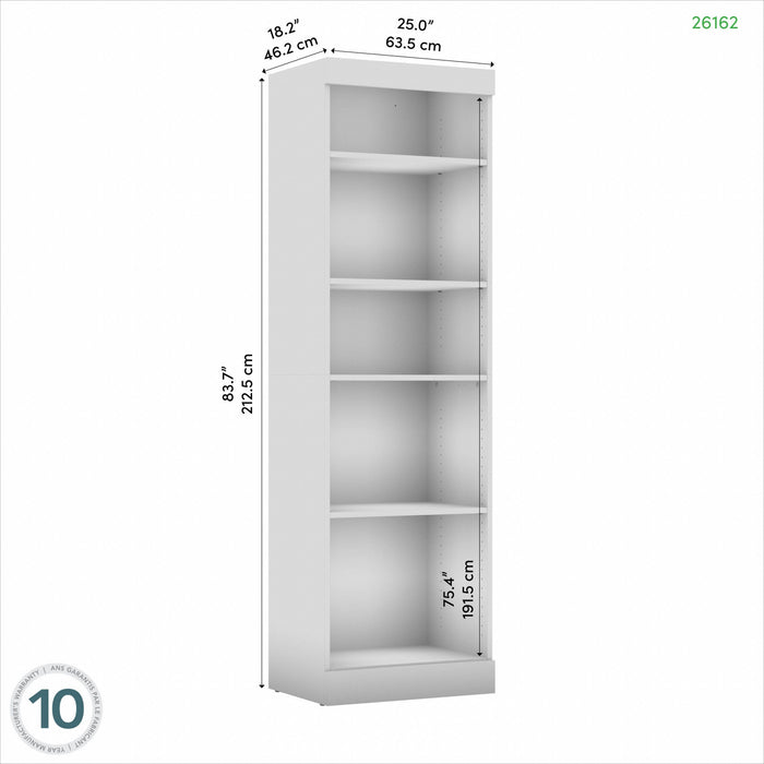 Organisateur de garde-robe Pur de Bestar de 25 po (L) - brun rustique