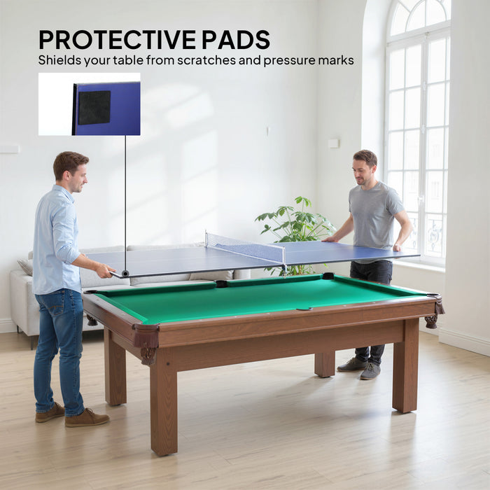 Soozier Plateau de Conversion de Tennis de Table Pliant 274 cm avec Filet, Bleu
