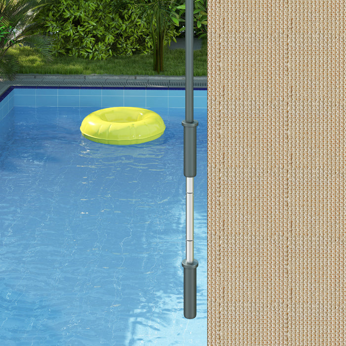 Outsunny Store Enrouleur Exterieur, Store De Porte Patio 8'x6', Beige