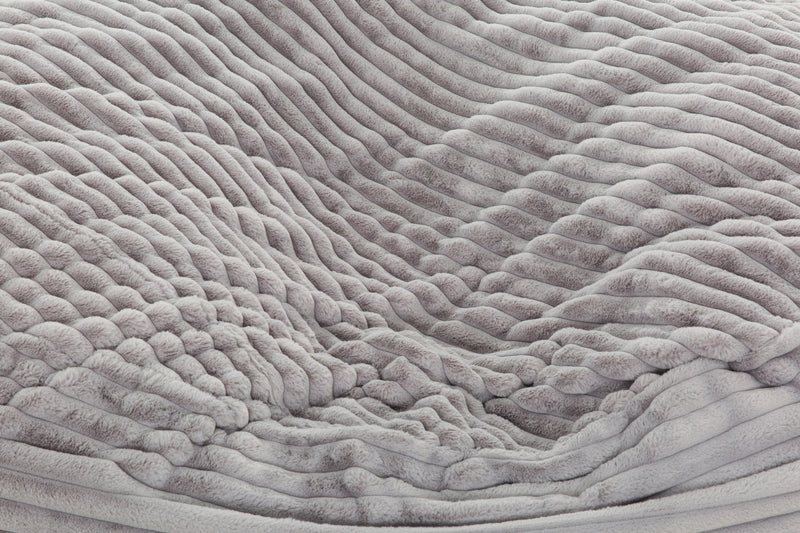 Fauteuil poire Kade de Sealy en velours côtelé avec mousse à haute densité - gris