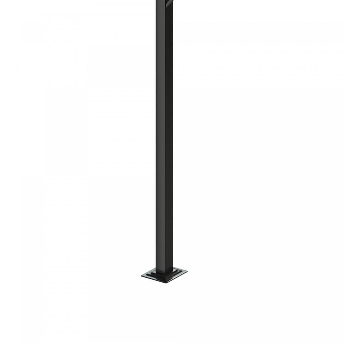 Outsunny Pergola Exterieure A Persiennes 9.5' X 8' En Aluminium Avec Toit En Maille Respirante Reglable, Blanc
