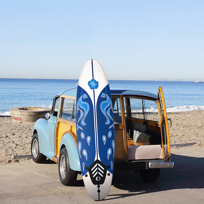 Costway – Planche De Surf De 6’’ A 3 Derives & Leash Pour Enfants, Adultes