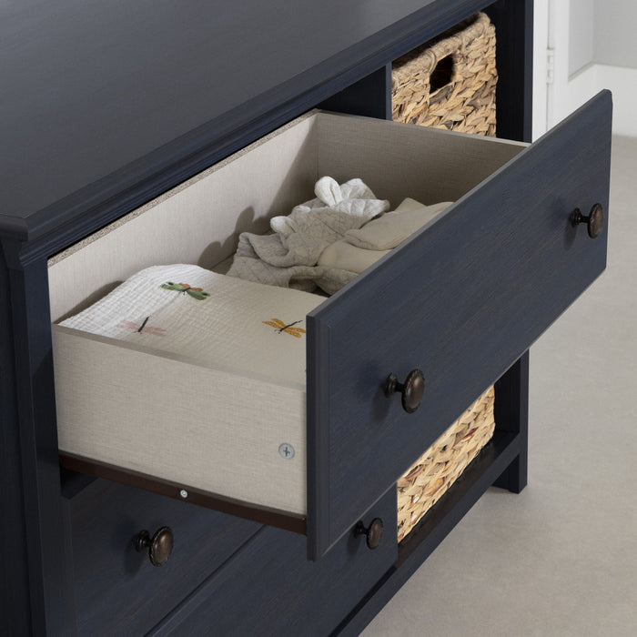 Cotton Candy Commode 3 Tiroirs Avec Paniers De Rangement - Myrtille