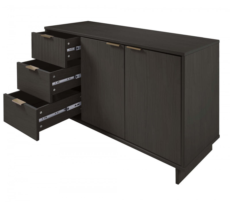 Buffet moderne Granville 55\" en gris charbon