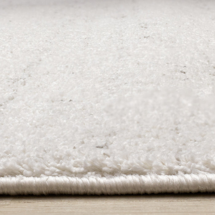 Tapis Surrey mouchete blanc gris, 3'11\" x 5'7\"