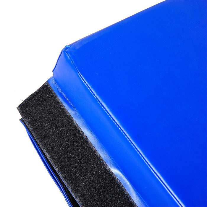 Soozier 4ft X 8ft X 2inch Tri-fold Gymnastics Tumbling Mat Exercise Mat With Carrying Handles, Dark Blue (tapis De Gymnastique Tri-plies Avec Poignees De Transport)