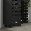 HOMCOM Shoe Storage Cabinet with 5-tier Cupboard and 5 Open Shelves