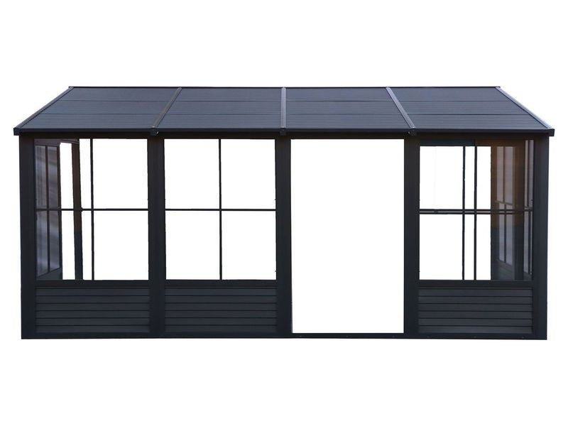 Florence - Solarium Mural 8x16 Toit Metal Noir