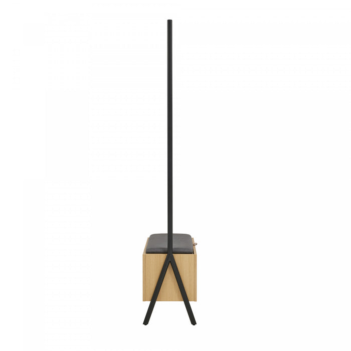 Placard suspendu ouvert Paloma Modern 38\" en chene clair
