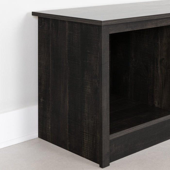 Banc de rangement Toza pour vestibule - noir antiqué