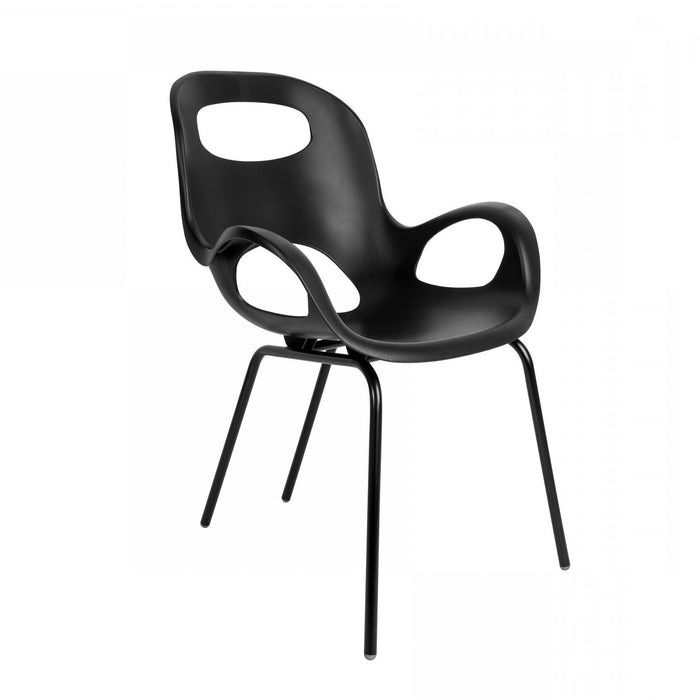 Chaise d’appoint moderne Oh de Umbra - noir mat