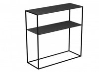  Console de 28 po avec 1 tablette de rangement - noire