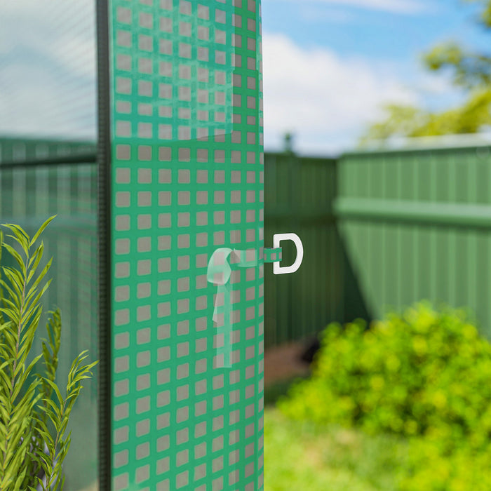 Outsunny Serre Exterieure avec Etageres, vert