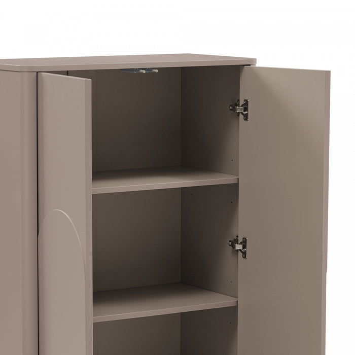 Armoire d’appoint moderne Ella 32\" en moka