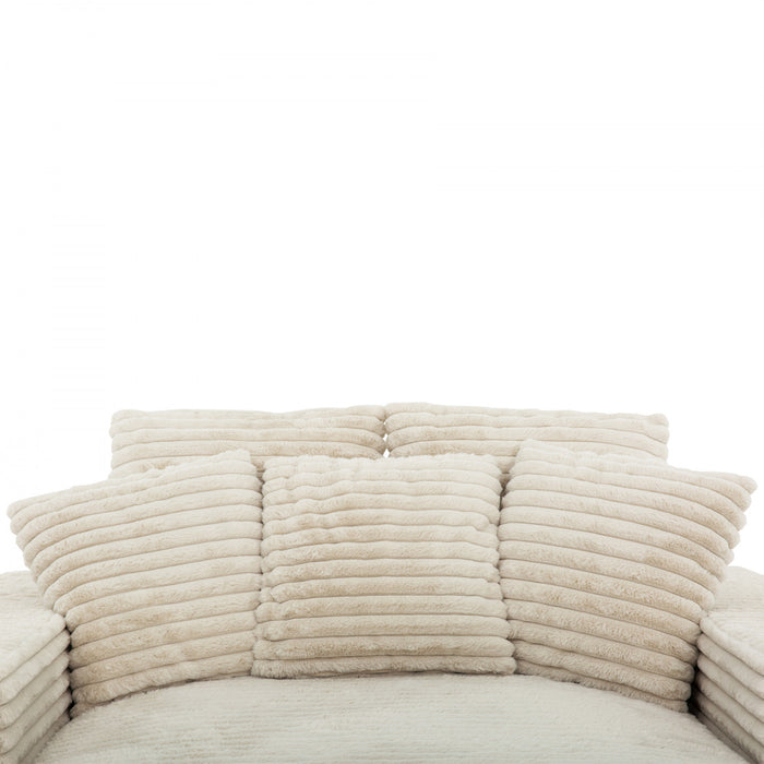 Fauteuil long Snug de Sealy de 68 po avec mousse - beige