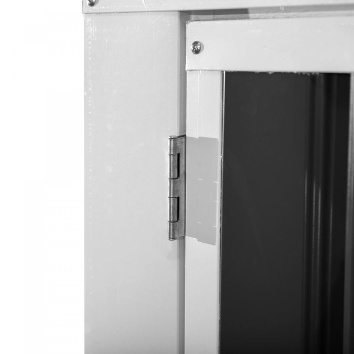 Outsunny Hangar De Poubelle, Organisateur D'exterieur En Acier, Gris Fonce