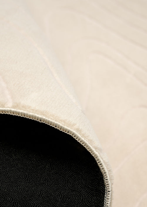 Tapis Lavable/Contemporain Somos 1'10\" x 6'0\" en Creme