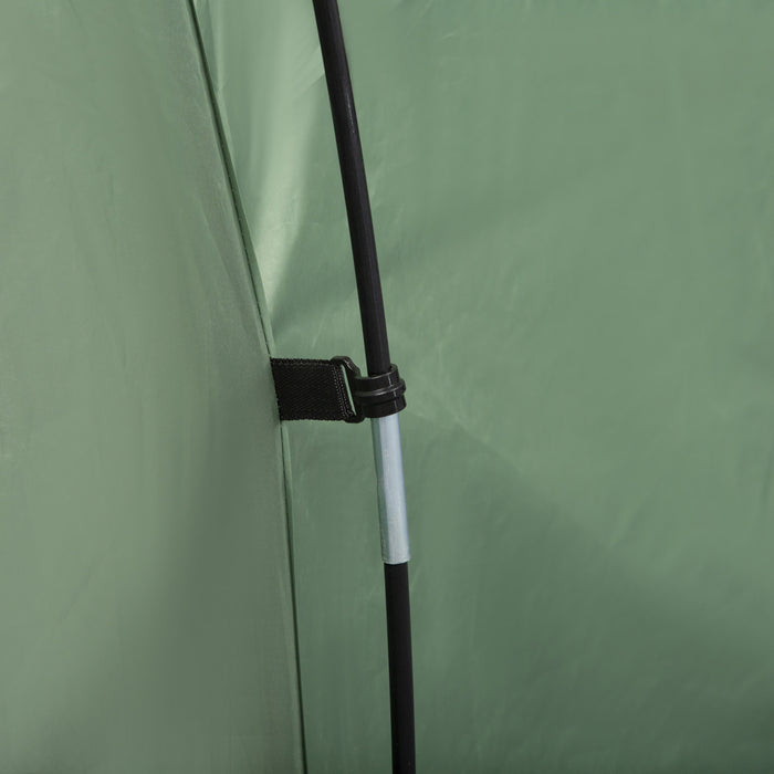 Outsunny Tente De Camping Dome Avec Vestibule Pour 2-3 Personnes Avec Ecran Resistant Aux Intemperies Vestibule Tente De Sac A Dos Legere Pour La Peche Et La Randonnee Vert Fonce