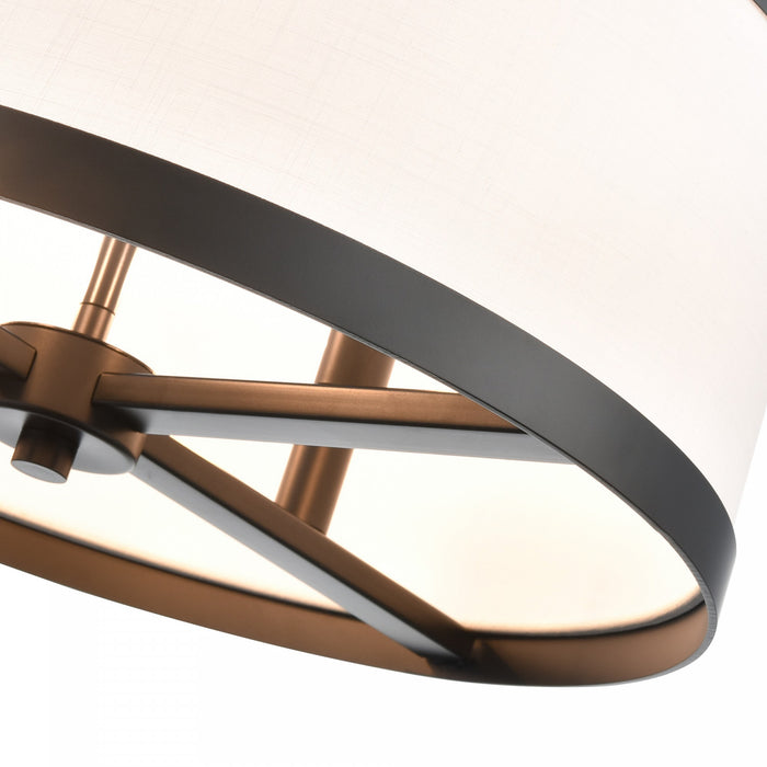 Lustre A 4 lampes High Street De 18 po, Noir