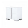 Madeline Nightstand with 2 Storage Drawers and Metal Legs,White | Madeline table de chevet avec 2 tiroirs de rangement et pieds en metal, blanc