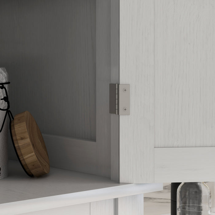 HOMCOM Armoire de rangement pour garde-manger de cuisine avec tiroir, blanc