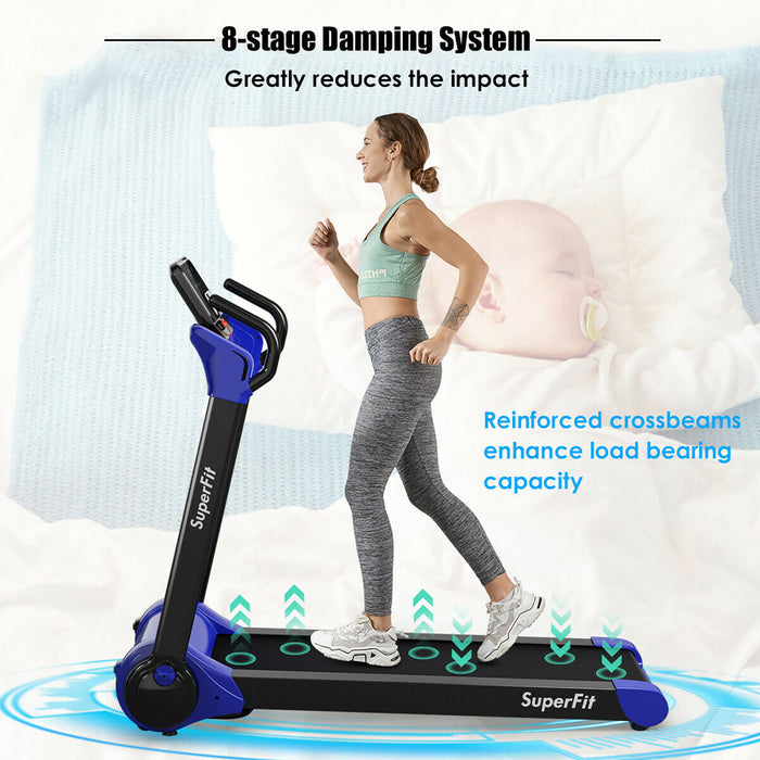 Tapis De Course Pliable 2,25cv Superfit Avec Haut-parleur Bluetooth