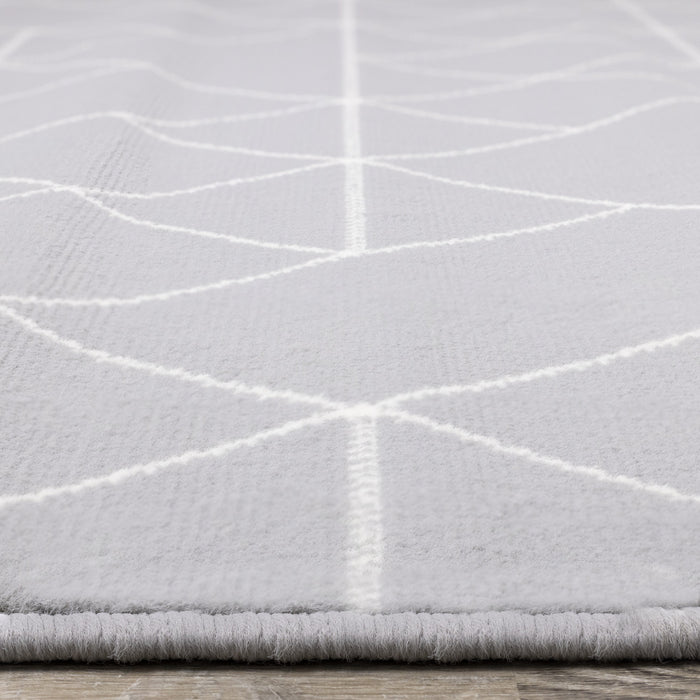 Carpette Florence à motifs de triangles abstraits - 4 pi 7 po x 6 pi 7 po