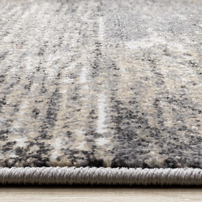 Tapis Dayton a motif de losanges vieillis, 7'10\" x 10'6\"
