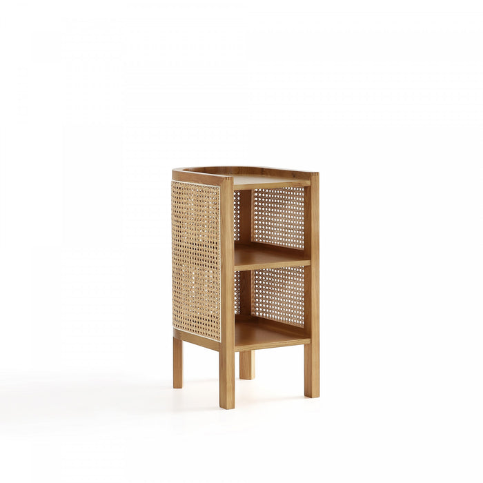 Table d’appoint chic industriel Versailles en naturel - Lot de 2