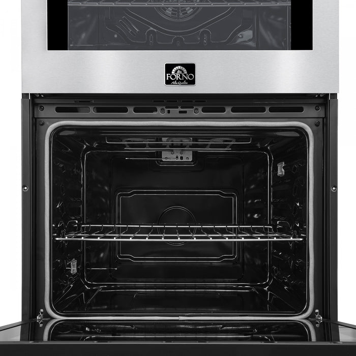 Four double mural electrique Vomero 30 pouces en acier inoxydable, four a convection de 5 pi³ - FBOEL1324-30